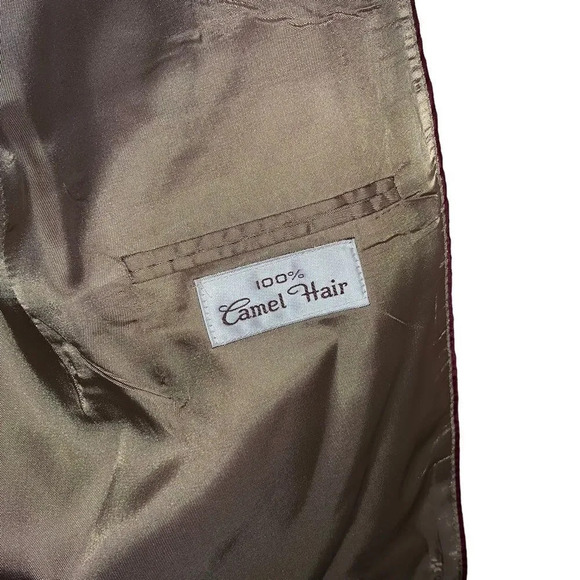 Vintage Evan Picone Men's 100% Camel Hair Blazer 44R - Picture 3 of 5